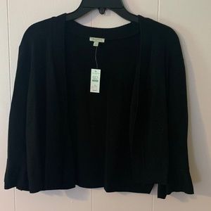 talbots black cardigan